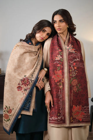 Mashal (Flame) Stole - Plum