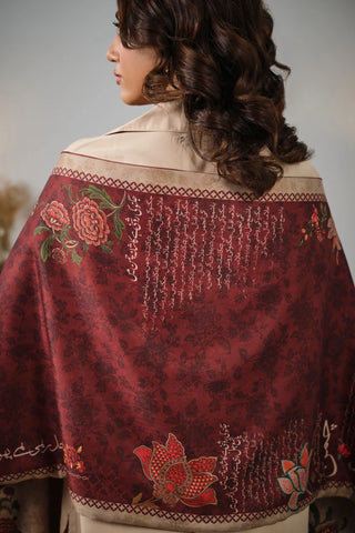 Mashal (Flame) Stole - Plum