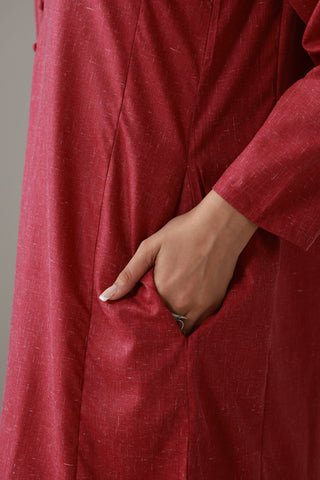 Kalidaar Co-Ord Set - Dark Fuschia