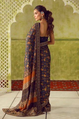 Khoobsurat (Breathtaking) - Blue Saree