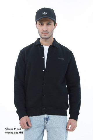 Varsity Jacket - Raven Black