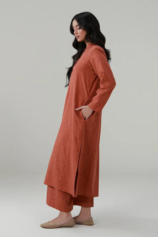 Kalidaar Co-Ord Set - Burnt Orange