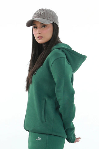 Zipper Hoodie - Great Green