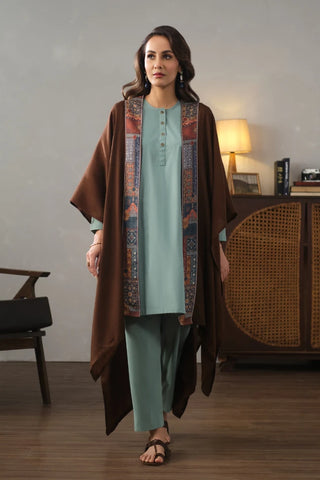 Manto's Unisex Brown Wrap around Style Cape
