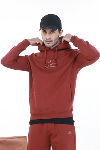 Pullover Hoodie - Brick Rust