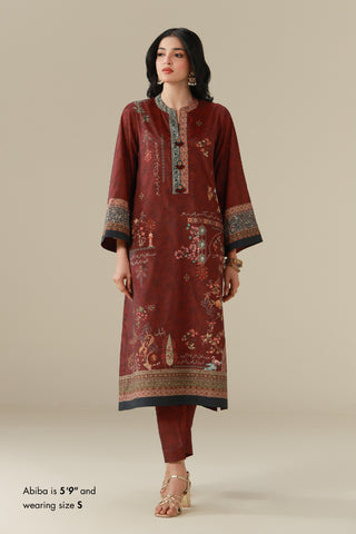 Muskaan (Smile) Co-ord Set - Plum