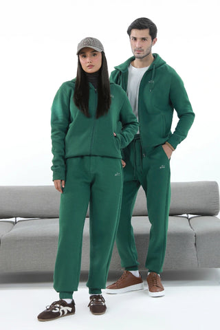Zipper Hoodie - Great Green