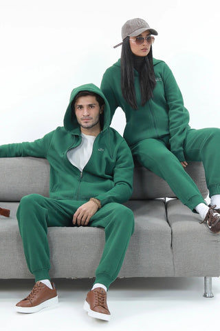 Zipper Hoodie - Great Green