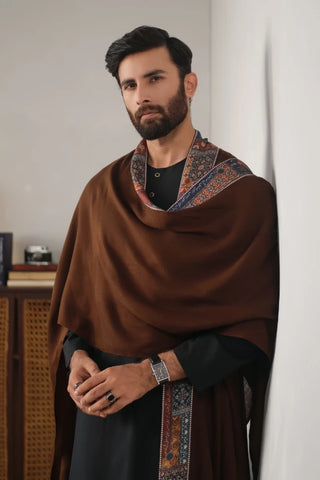 Manto's Unisex Brown Wrap around Style Cape