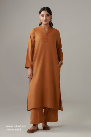 Kalidaar Co-Ord Set - Cinnamon Brown