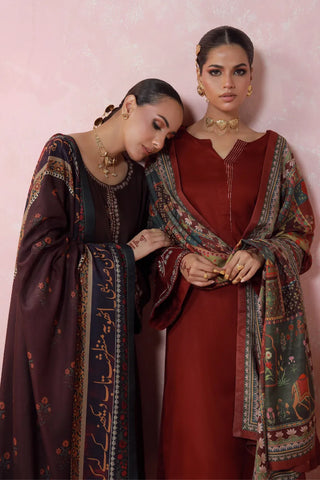 Gulposh (Covered in Flowers) Shawl - Maroon