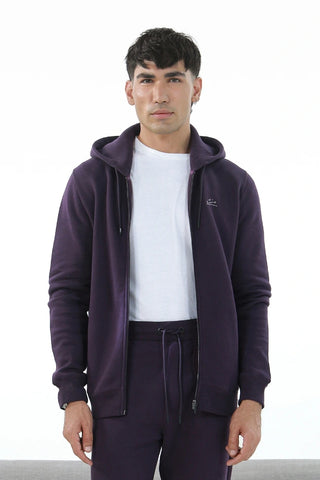 Zipper Hoodie - Deep Purple