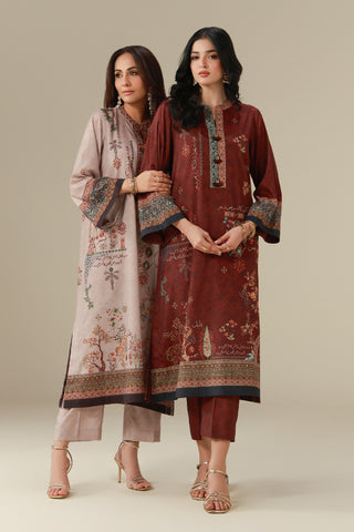 Muskaan (Smile) Co-ord Set - Plum