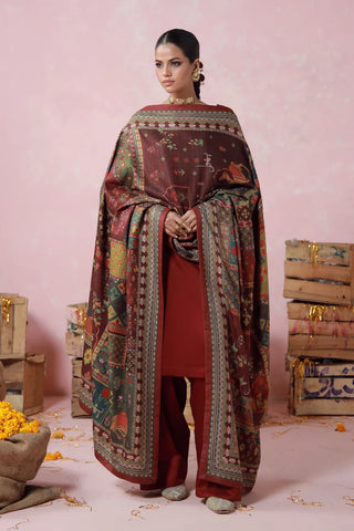 Gulposh (Covered in Flowers) Shawl - Maroon