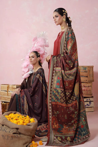 Gulposh (Covered in Flowers) Shawl - Maroon