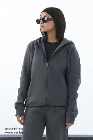 Zipper Hoodie - Titanium Grey