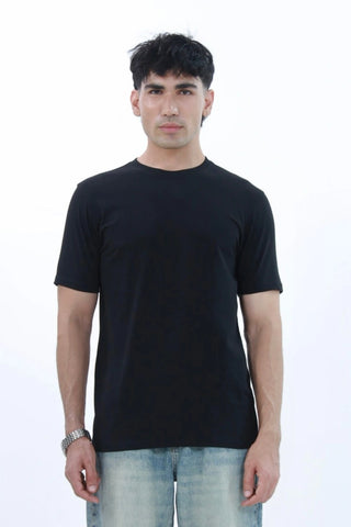 Men's Basic Black Smart Fit T-shirt