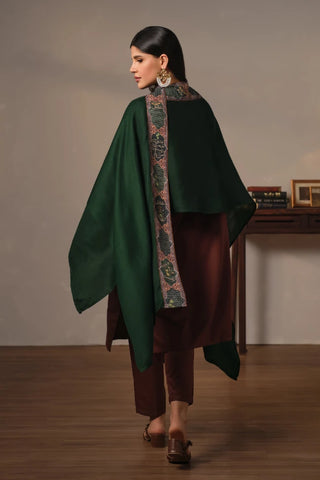 Manto's Unisex Green Wrap around Style Cape