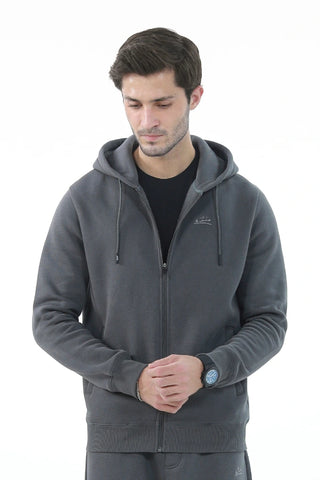 Zipper Hoodie - Titanium Grey
