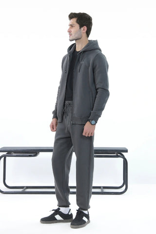 Zipper Hoodie - Titanium Grey