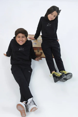 Pullover Hoodie (Kids) - Raven Black