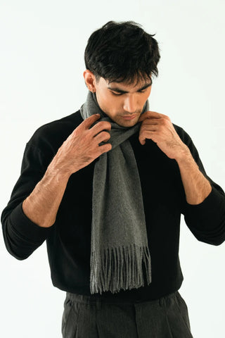 Cashmere Stole - Stormy Grey