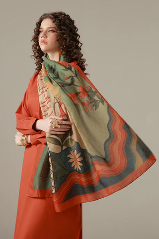 Gul-e-Lala (Tulip) - Scarf