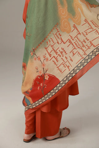 Gul-e-Lala (Tulip) - Scarf
