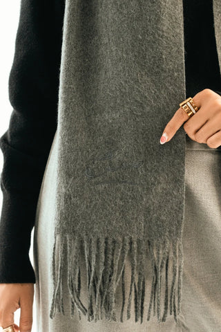 Cashmere Stole - Stormy Grey