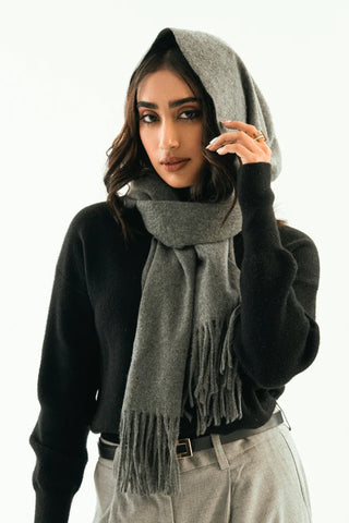 Cashmere Stole - Stormy Grey