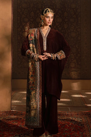 Vasl (Connection) Velvet Shawl