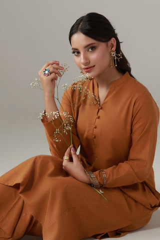 Kalidaar Co-Ord Set - Cinnamon Brown
