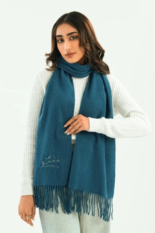 Cashmere Stole - Smurf Blue