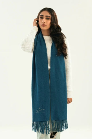 Cashmere Stole - Smurf Blue