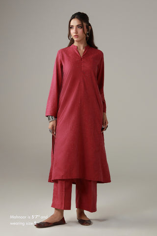 Kalidaar Co-Ord Set - Dark Fuschia