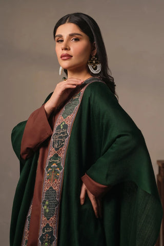 Manto's Unisex Green Wrap around Style Cape