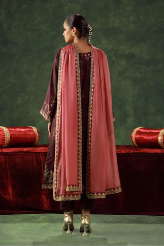 Kanwal (Water Lily) Set - Deep Purple