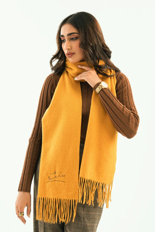 Cashmere Stole - Marigold Yellow