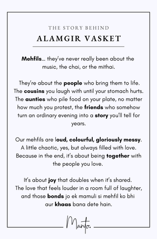 Design Philosophy of Alamgir Vasket