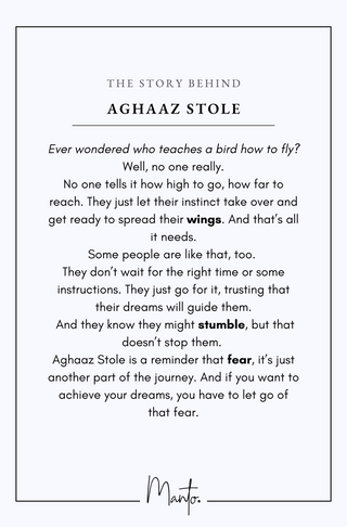 Design Philosophy of Aghaaz Stole
