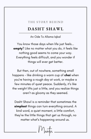 Design Philosophy of Dasht Shawl