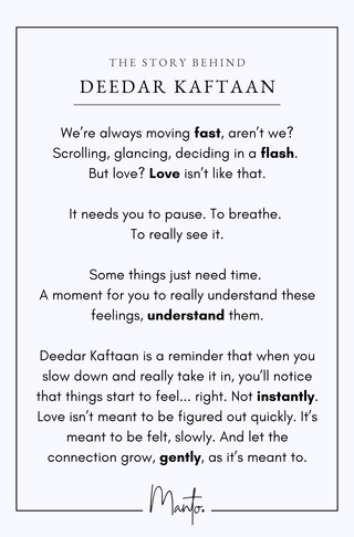 Deedar (Glimpse) Kaftaan