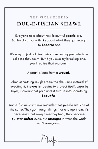 Design Philosophy of Dur-e-Fishan Shawl