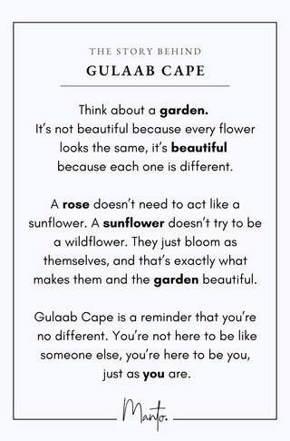 Design Philosophy of Gulaab Cape