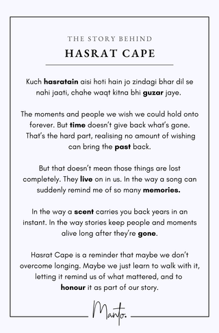 Design Philosophy of Hasrat Cape