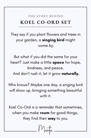 Koel (Cuckoo) Co-Ord Set