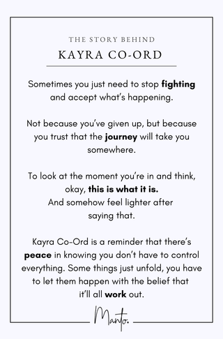 Kayra (Radiant) Co-Ord Set