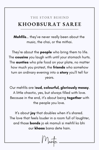 Khoobsurat (Breathtaking) - Blue Saree