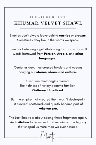 Khumar (Euphoria) Velvet Shawl