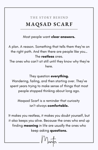 Maqsad (Purpose) Scarf